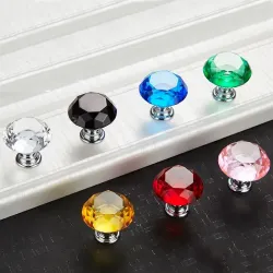 MueblesMangos de muebles con tornillos - perillas de cristal - 30mm - 5 piezas
