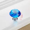 Furniture handles with screws - crystal knobs - 30mm - 5 pieces