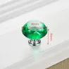 Furniture handles with screws - crystal knobs - 30mm - 5 pieces