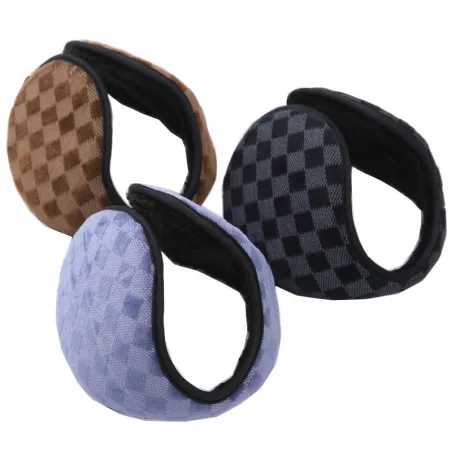 Warm winter earmuffs with fur - unisex